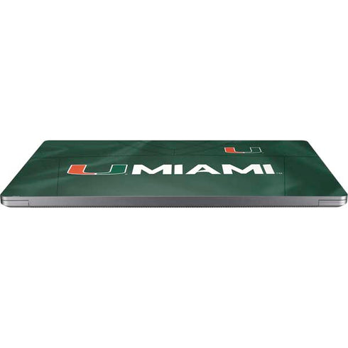 University of Miami Green Jersey Universal Laptop 16in (13 x 9.4in) Skin